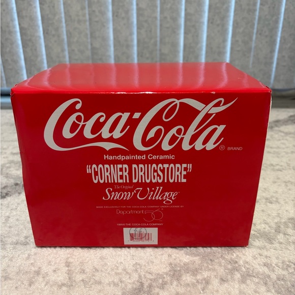 Department 56 Snow Village Coca-Cola “Corner Drug Store”